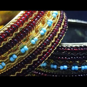 Vintage Beaded Bangles
